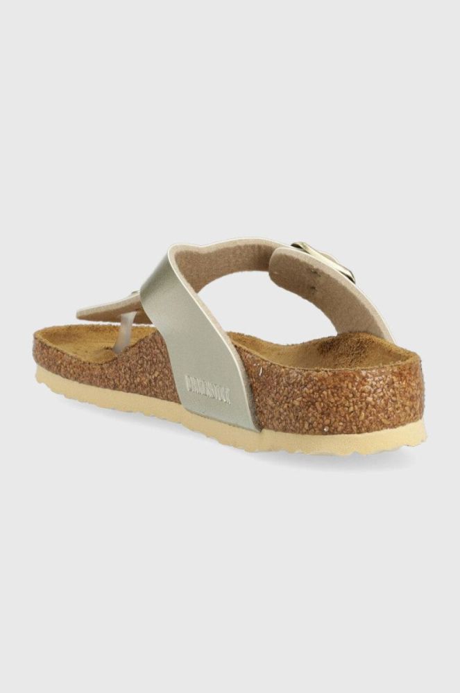 Дитячі в'єтнамки Birkenstock Gizeh колір золотий (2967605) фото 3