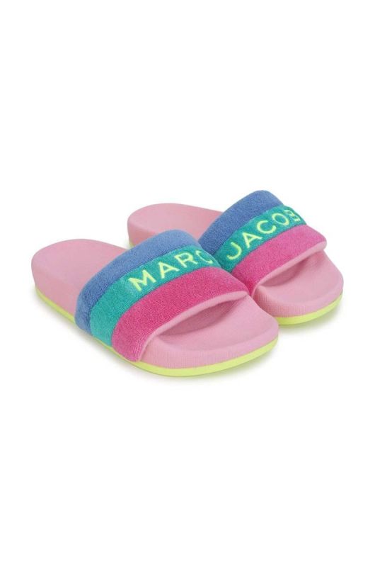 Дитячі шльопанці Marc Jacobs колір рожевий
