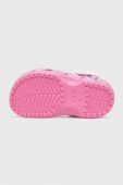 Дитячі шльопанці Crocs CROCS CLASSIC HELLO KITTY CLOG колір рожевий