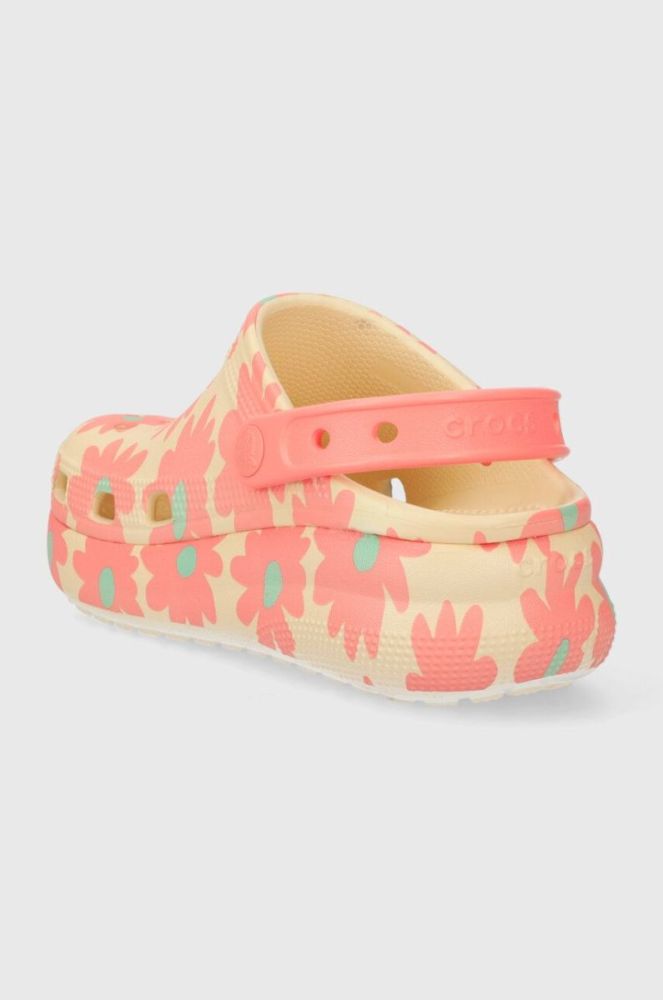 Дитячі шльопанці Crocs CLASSIC CUTIE RETRO колір рожевий фото 3