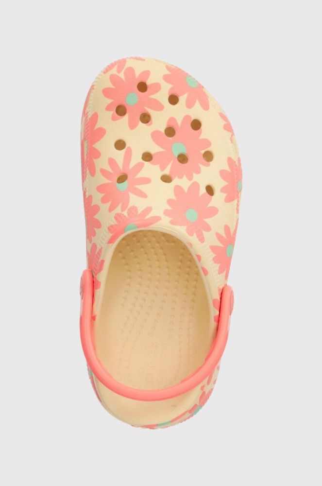Дитячі шльопанці Crocs CLASSIC CUTIE RETRO колір рожевий фото 4