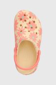 Дитячі шльопанці Crocs CLASSIC CUTIE RETRO колір рожевий