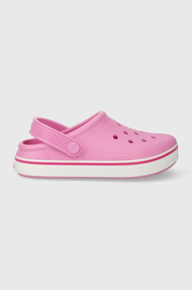 Дитячі шльопанці Crocs колір рожевий (3471706)