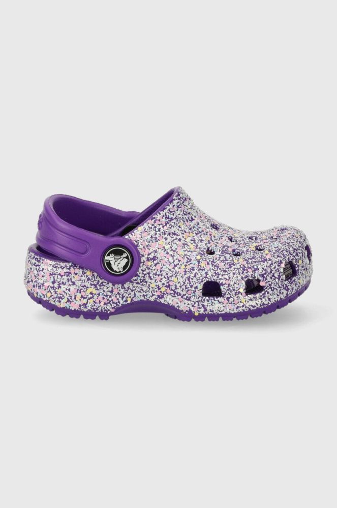 Дитячі шльопанці Crocs колір фіолетовий (3475291)