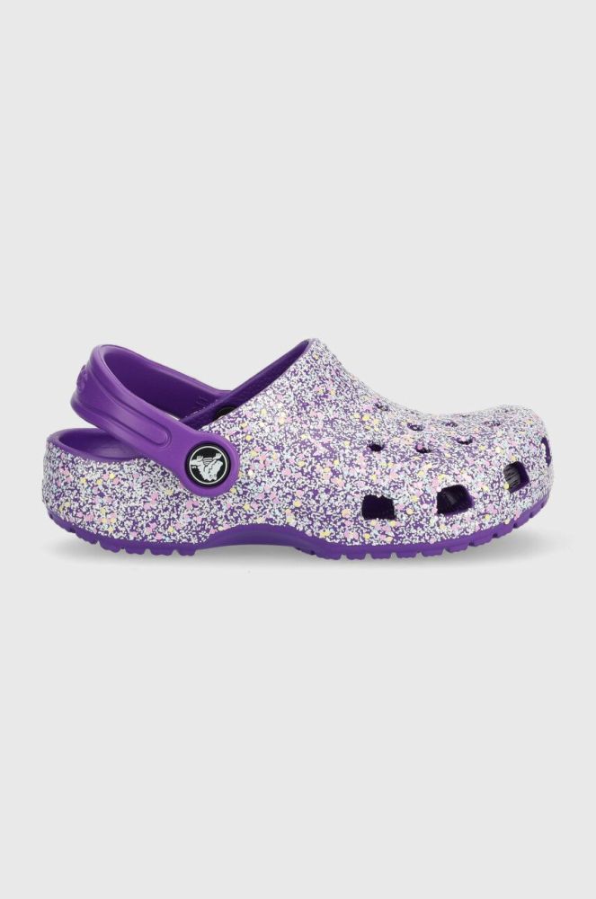 Дитячі шльопанці Crocs колір рожевий (3480639)