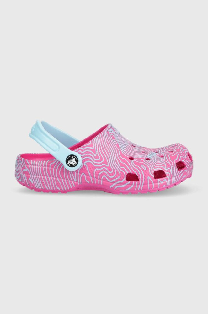 Дитячі шльопанці Crocs колір рожевий (3198789)