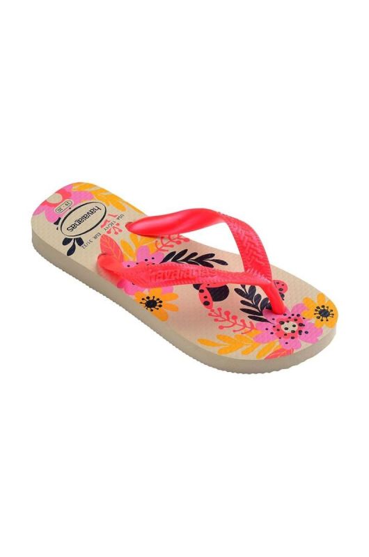 Дитячі в'єтнамки Havaianas FLORES колір рожевий фото 2