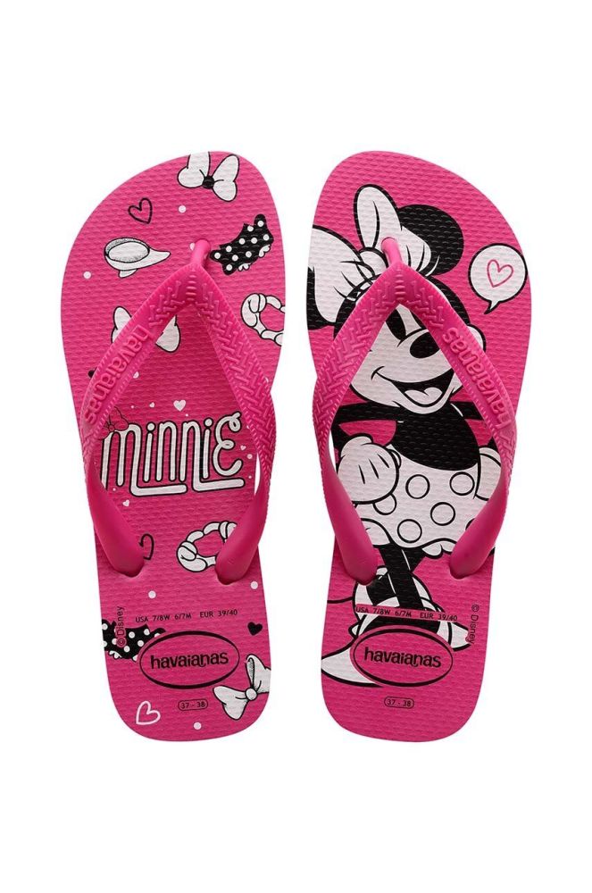 Дитячі в'єтнамки Havaianas TOP DISNEY колір рожевий