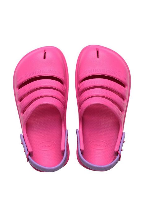 Дитячі шльопанці Havaianas CLOG колір рожевий