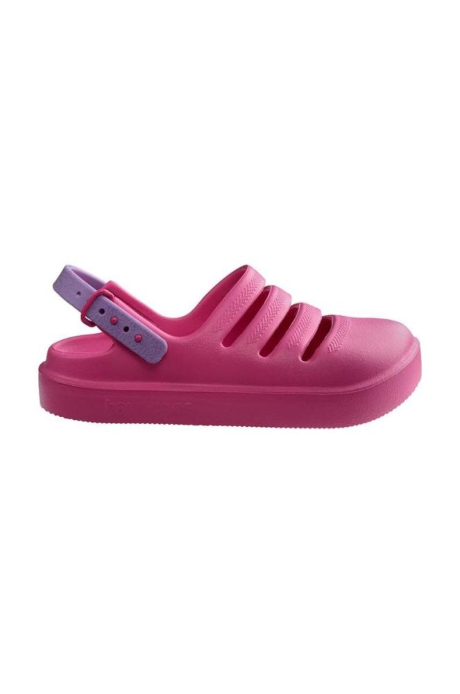 Дитячі шльопанці Havaianas CLOG колір рожевий фото 3