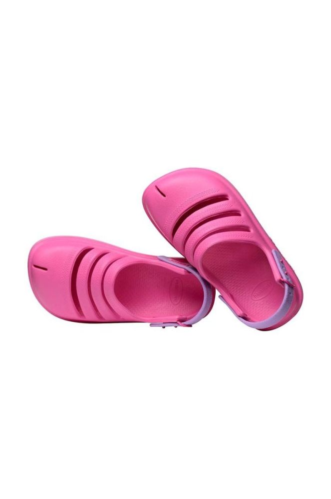 Дитячі шльопанці Havaianas CLOG колір рожевий фото 4