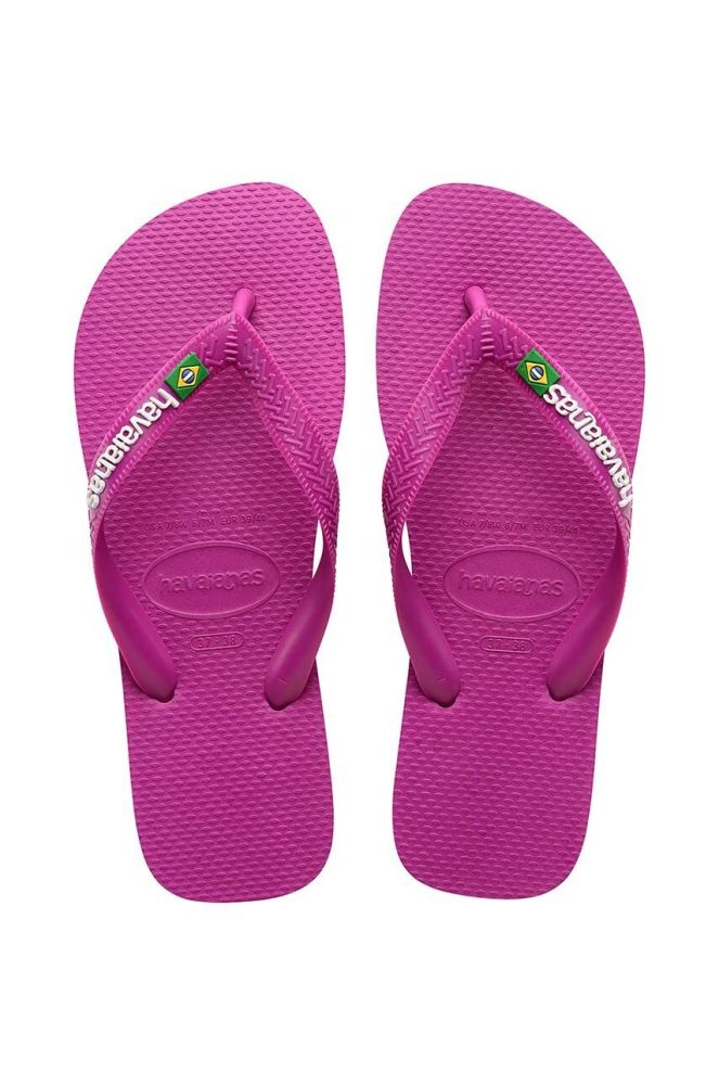 Дитячі в'єтнамки Havaianas BRASIL LOGO колір рожевий (3318254)