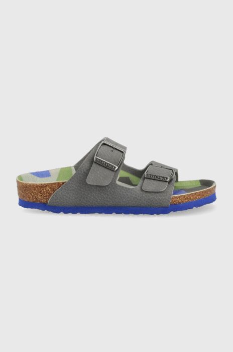 Дитячі шльопанці Birkenstock Arizona колір сірий