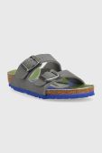 Дитячі шльопанці Birkenstock Arizona колір сірий