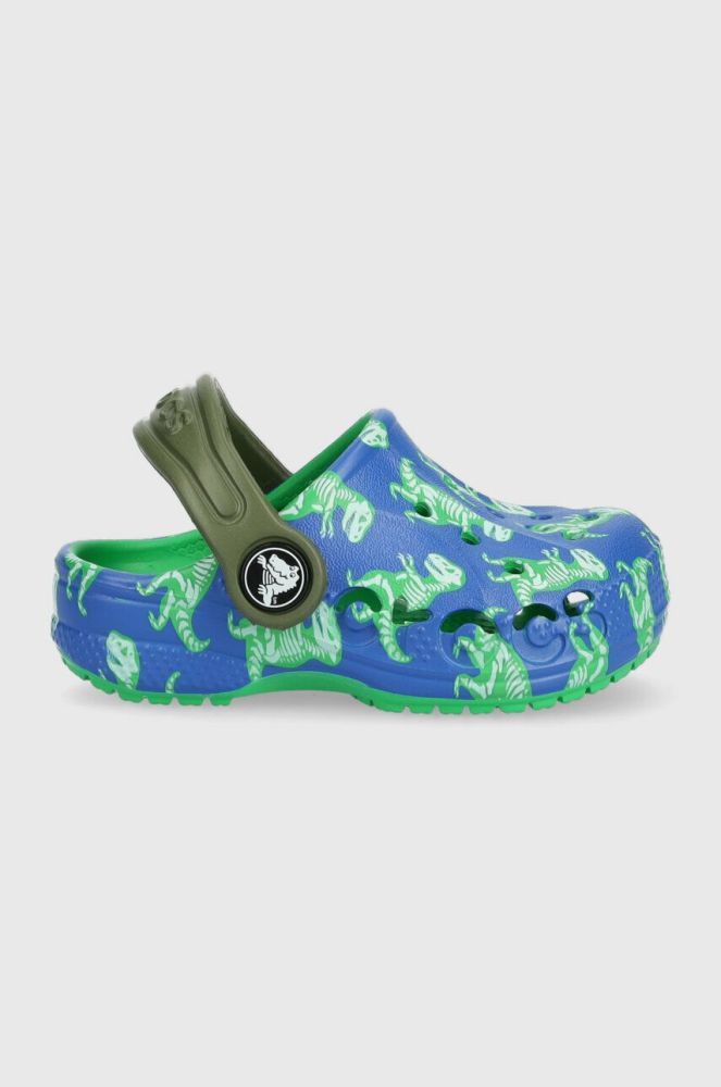 Дитячі шльопанці Crocs колір блакитний (3044315)