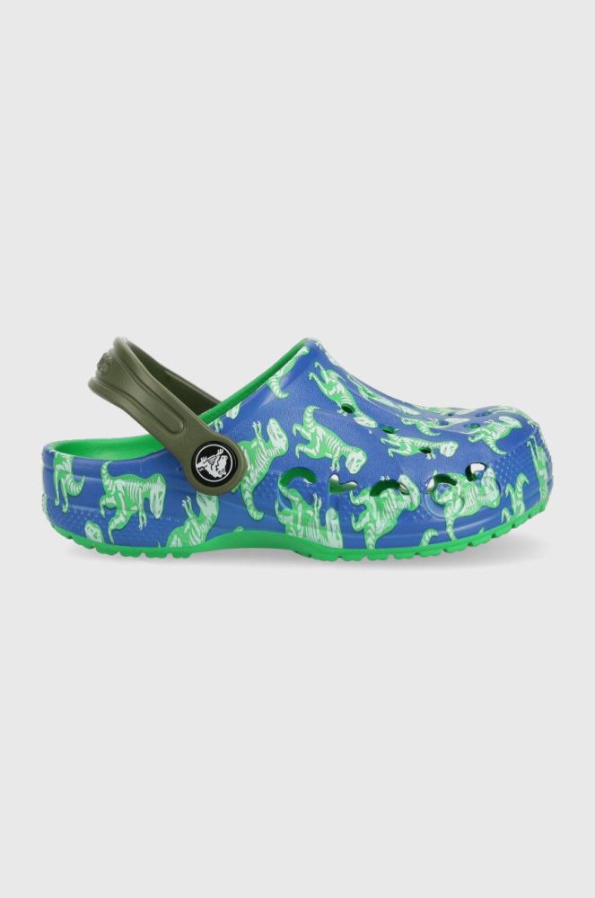 Дитячі шльопанці Crocs колір блакитний (3175864)