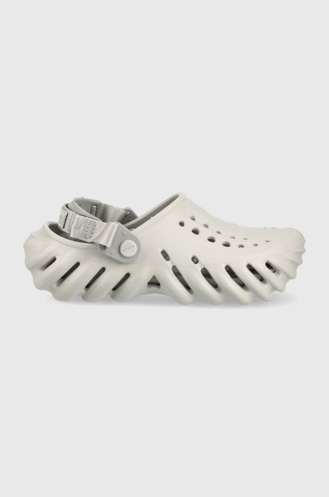 Дитячі шльопанці Crocs колір сірий (3158849)