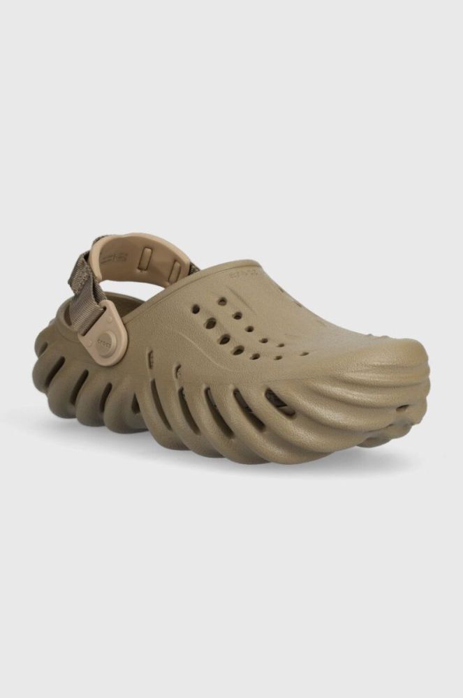 Дитячі шльопанці Crocs колір зелений (3158823) фото 2
