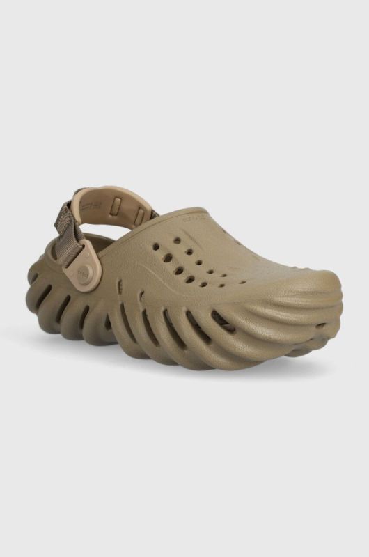 Дитячі шльопанці Crocs колір зелений (3158823) фото 2