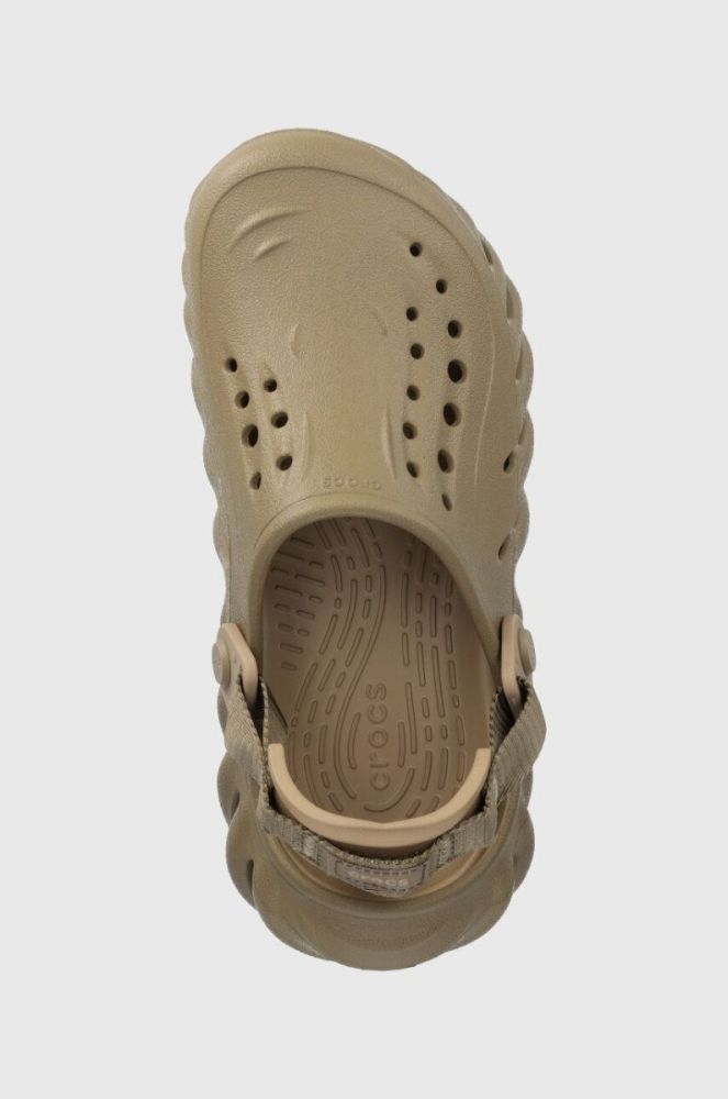 Дитячі шльопанці Crocs колір зелений (3158823) фото 4