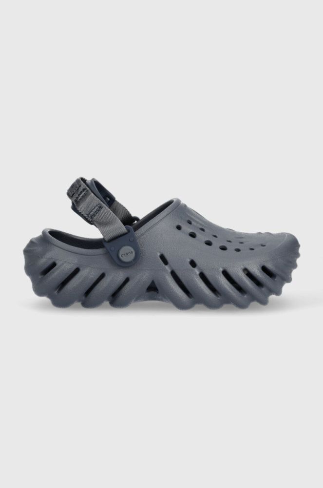 Дитячі шльопанці Crocs колір блакитний (3158827)