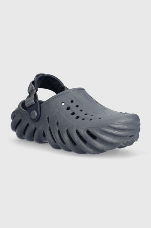 Дитячі шльопанці Crocs колір блакитний (3158827) фото 2