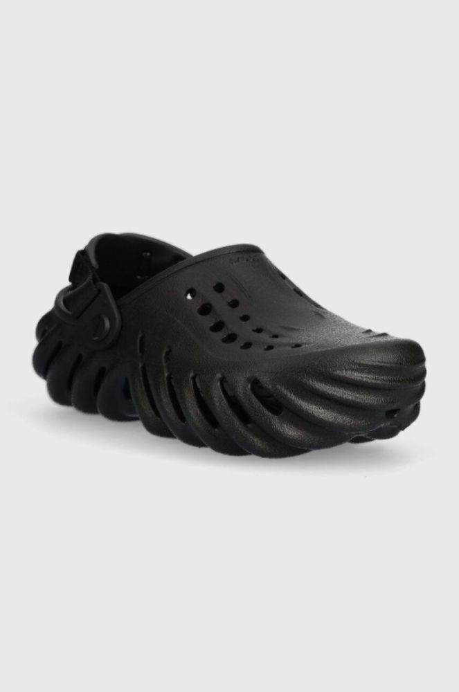Дитячі шльопанці Crocs колір чорний (3158839) фото 2