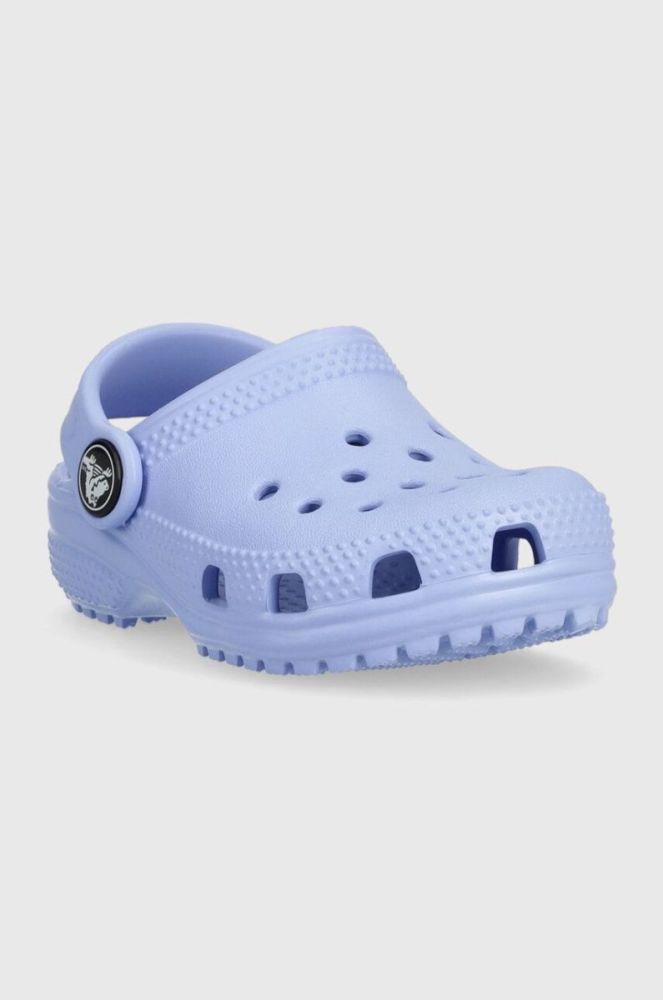 Дитячі шльопанці Crocs колір блакитний (3074001) фото 2
