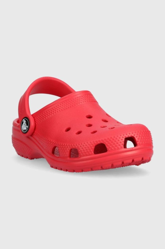 Дитячі шльопанці Crocs колір червоний (3559012) фото 2