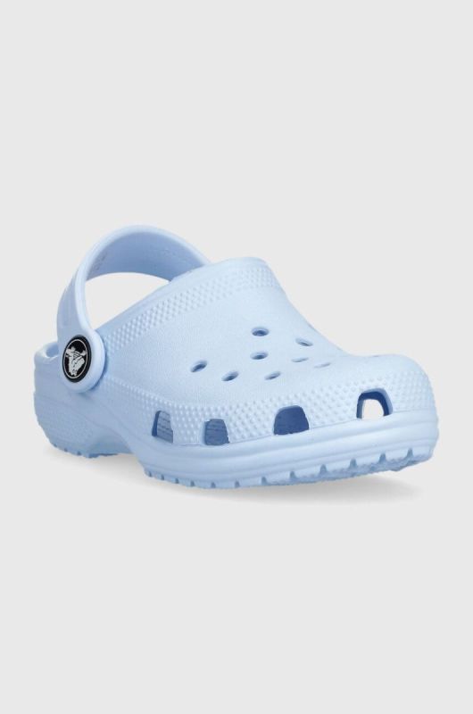 Дитячі шльопанці Crocs колір блакитний (3559005) фото 2