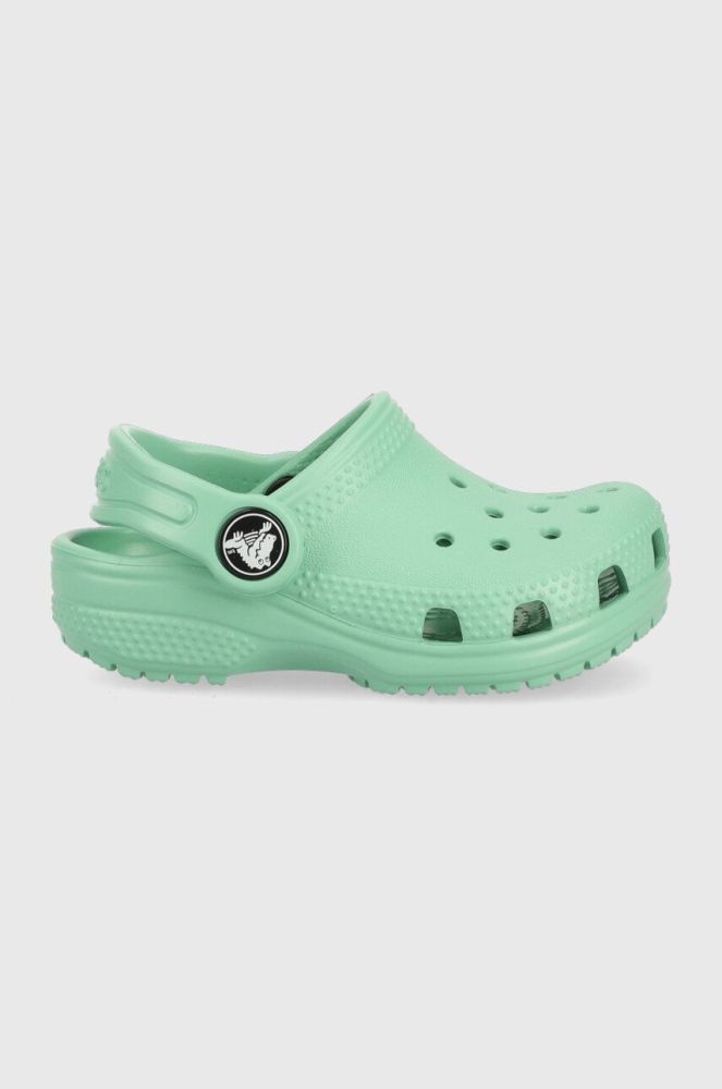 Дитячі шльопанці Crocs колір бірюзовий (3073982)