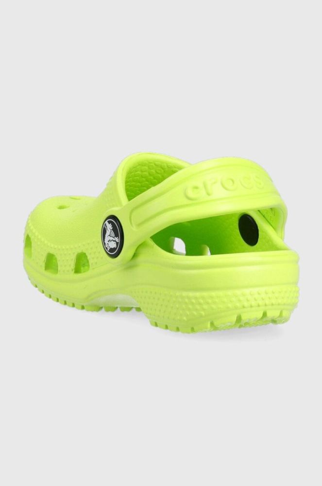 Дитячі шльопанці Crocs колір зелений (3073988) фото 3