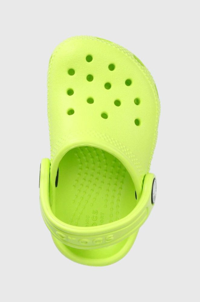 Дитячі шльопанці Crocs колір зелений (3073988) фото 4