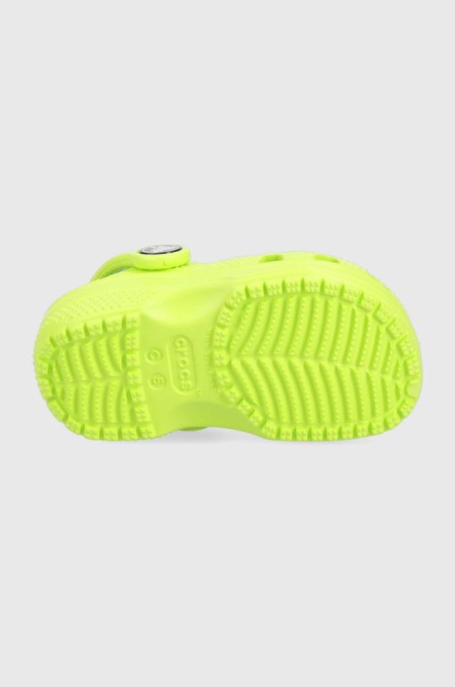 Дитячі шльопанці Crocs колір зелений (3073988) фото 5