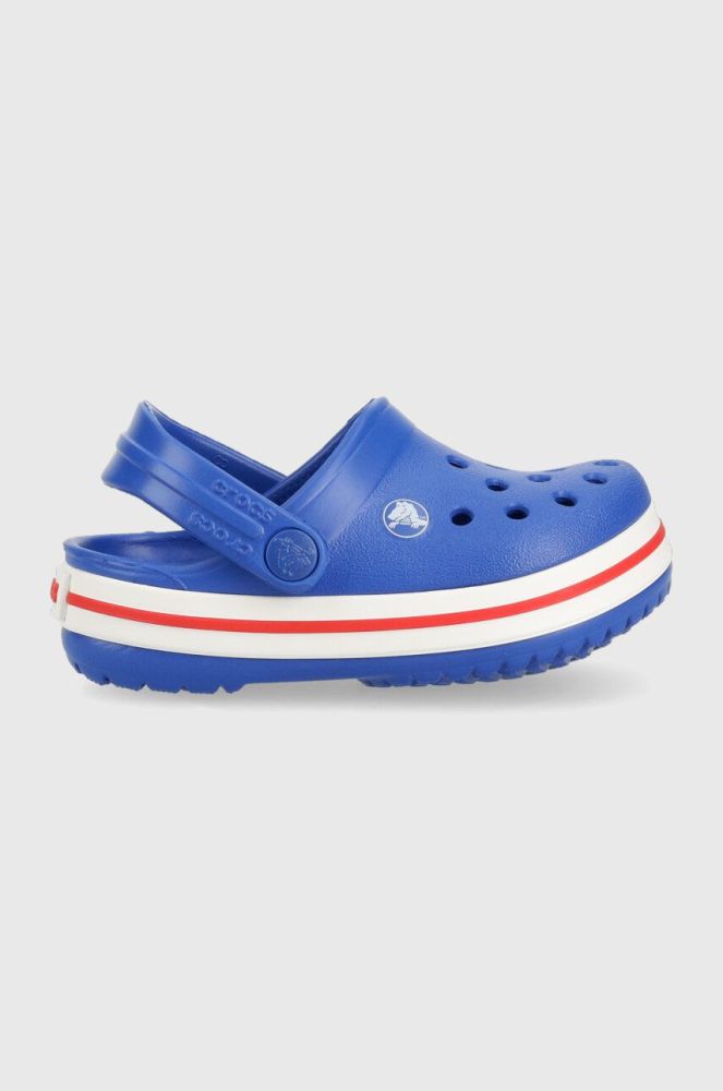 Дитячі шльопанці Crocs колір блакитний (3175882)