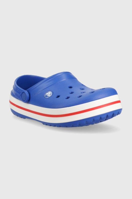 Дитячі шльопанці Crocs колір блакитний (3202635) фото 2