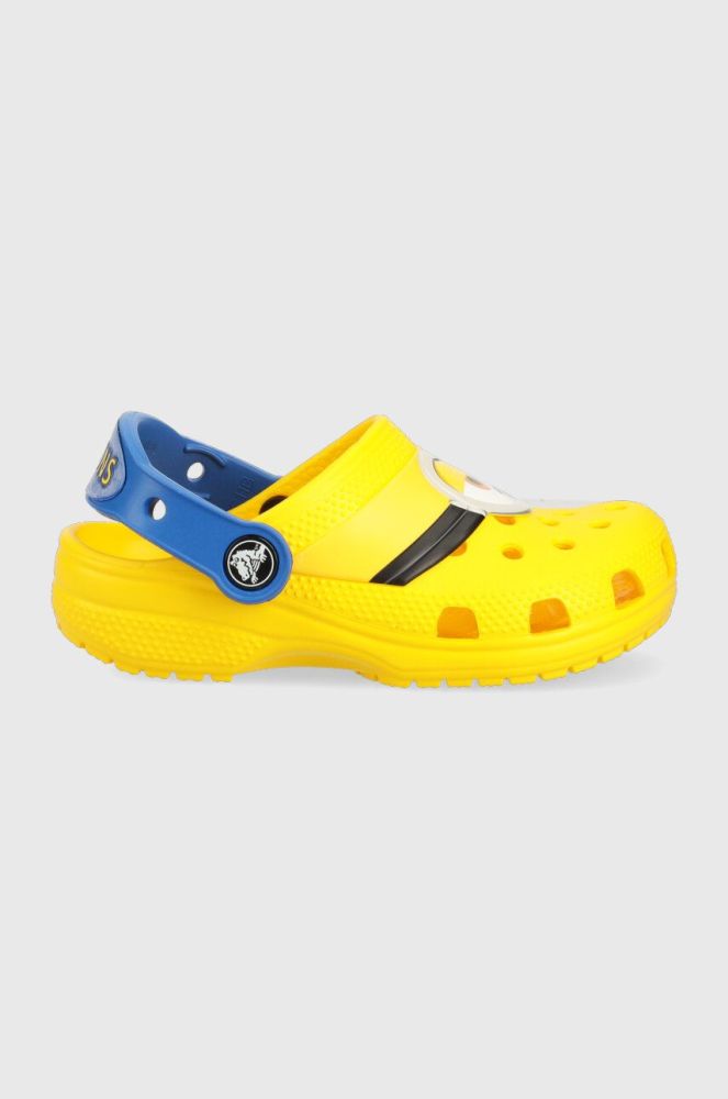 Дитячі шльопанці Crocs x Minions колір жовтий