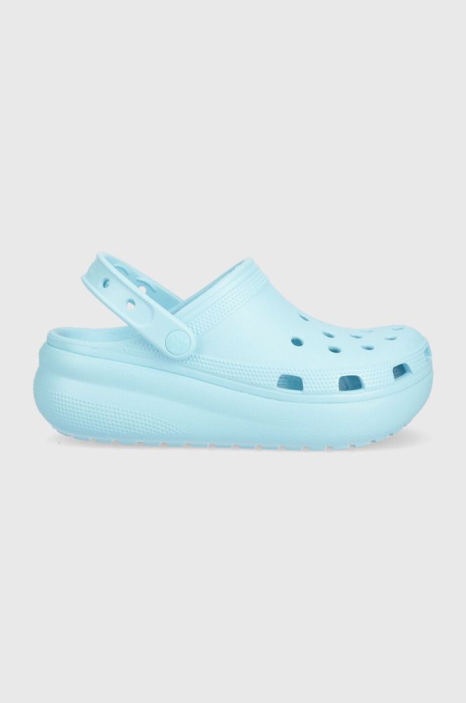 Дитячі шльопанці Crocs колір блакитний (3105791)