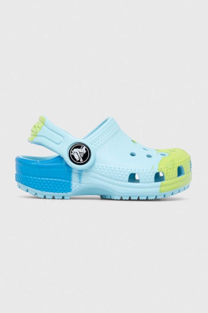 Дитячі шльопанці Crocs колір блакитний (3288738)