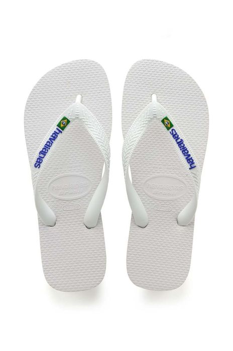 Дитячі в'єтнамки Havaianas BRASIL LOGO колір білий (3246012)