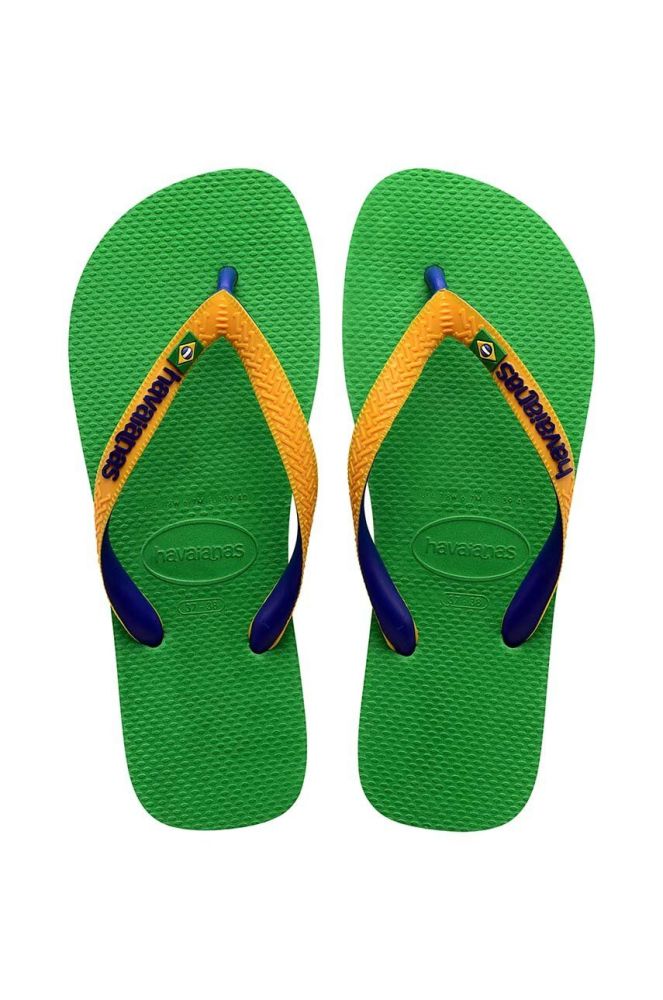 Дитячі в'єтнамки Havaianas BRASIL MIX колір зелений (3318333)