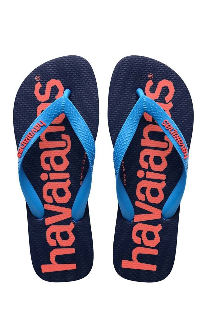 Дитячі в'єтнамки Havaianas LOGOMANIA колір синій (3246088)