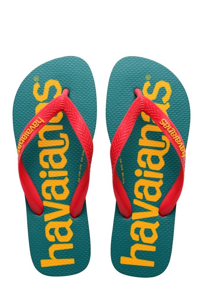 Дитячі в'єтнамки Havaianas LOGOMANIA колір бірюзовий (3245820)