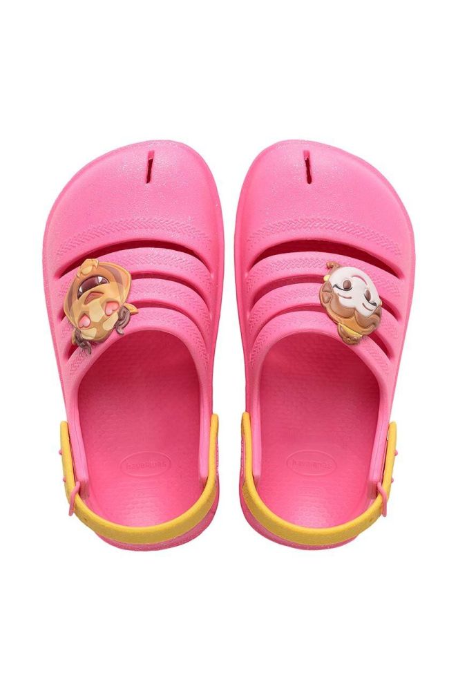 Дитячі шльопанці Havaianas CLOG PRINCESAS колір рожевий