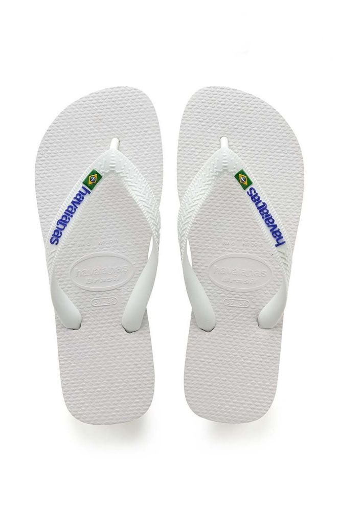 Дитячі в'єтнамки Havaianas BRASIL LOGO колір білий (3252852)