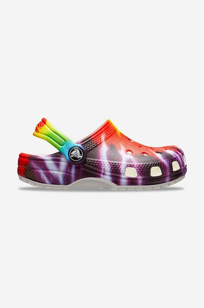 Дитячі шльопанці Crocs Tie Dye Graphic колір барвистий