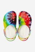 Дитячі шльопанці Crocs Tie Dye Graphic колір барвистий