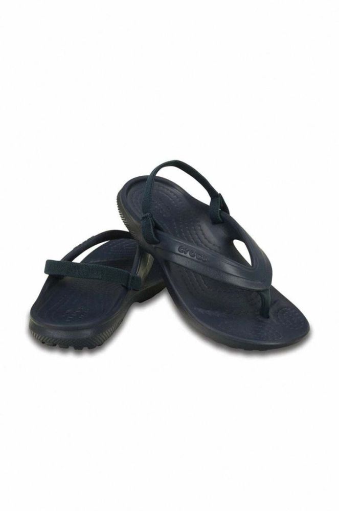 Дитячі в'єтнамки Crocs CLASSIC FLIP колір синій фото 3