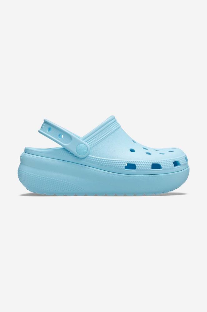 Дитячі шльопанці Crocs колір бірюзовий (3303737)