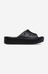 Шльопанці Crocs колір коричневий Шльопанці Crocs колір коричневий